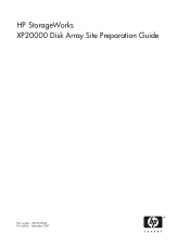 HP XP20000 HP StorageWorks XP20000 Disk Array Site Preparation Guide (AE190-96002, September 2007)