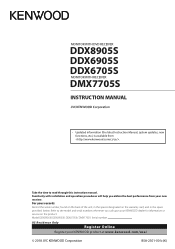 Kenwood DDX6705S Instruction Manual