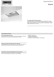 Zanussi ZFG215S Specification Sheet