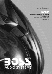 Boss Audio BV90F User Manual in English