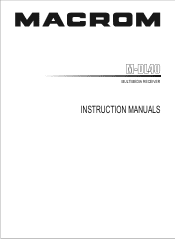 Macrom M-DL40 User Manual (English)