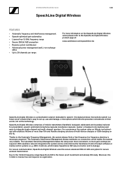 Sennheiser SL DW Handheld System Specification - SpeechLine Digital Wireless