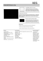 AEG HKA83450FB Specification Sheet