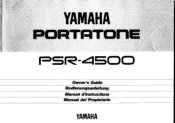 Yamaha PSR-4500 Owner's Manual (image)