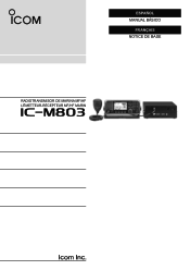 Icom IC-M803 Basic Manual spanish/french