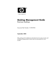 Compaq dc5000 Desktop Management Guide