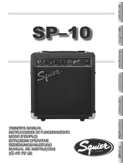 Fender SP-10 Rev A Owner Manual