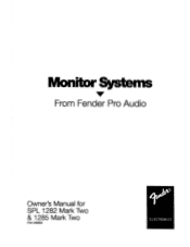 Fender SPL 1282 Owners Manual