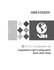 Hikvision DS-2CD2347G1-LU Quick Start Guide