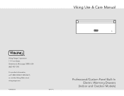 Viking VEWD163TSS Use and Care Manual