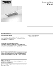 Zanussi ZFG816X Specification Sheet