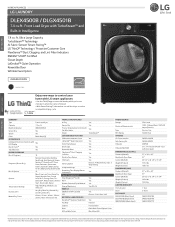 LG DLEX4500B Specification