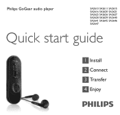 Philips SA2627 Quick start guide