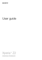 Sony Xperia Z2 Help Guide