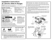 GE JSP46SPSS Installation Instructions