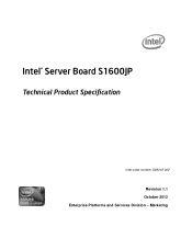 Intel S1600JP Technical product specification