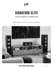 Polk Audio Signature Elite Surround 5.2 Platinum System User Guide