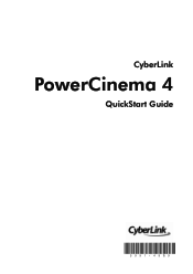 Compaq Presario SR2000 CyberLink PowerCinema 4 QuickStart Guide