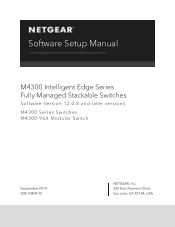 Netgear XSM4316PB Software Setup Manual Software Version 12.x