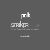 Polk Audio Striker Pro Zx Striker Pro Zx Manual