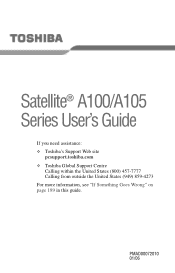 Toshiba Satellite A105-S4014 User Manual