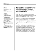 Compaq 7800 Microsoft Windows 2000 Service Pack 2 on Compaq Deskpro, iPAQ and Armada