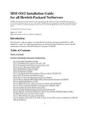 HP D7171A Installing IBM OS/2 on an HP Netserver