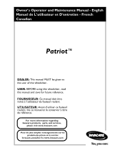 Invacare PATRIOT Owners Manual