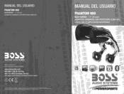 Boss Audio PHANTOM900 User Manual in Spanish