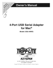 Tripp Lite USA-49WG Macintosh Owner's Manual for USA-49WG 933034