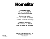 Homelite HL252300 Replacement Parts List