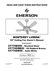 Emerson CF776 Owner Manual