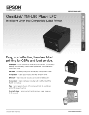 Epson TM-L90 Plus-i LFC Product Specifications