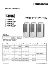 Panasonic U-72MF1U9 3-Way Service Manual