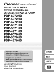 Pioneer PDP5071HD Owner's Manual