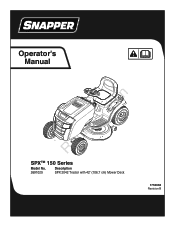 Snapper SPX2042 Operation Manual