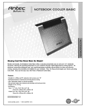 Antec Notebook Cooler Basic Manual