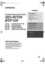 Onkyo HTP-520 Owner Manual