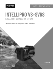 Pentair IntelliPro VS SVRS Variable Speed Pump Brochure - English