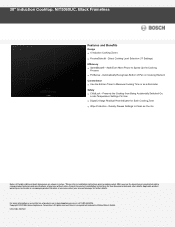 Bosch NIT5060UC Product Spec Sheet