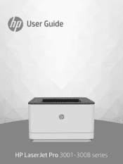 HP LaserJet Pro 3001-3008dn User Guide