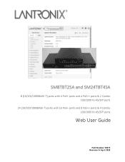 Lantronix SM24TBT4SA SM8TBT2SA and SM24TBT4SA Web User Guide Rev A