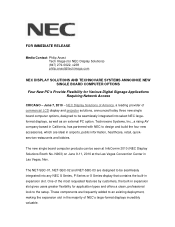 NEC P401 P401 : single board computer options press release