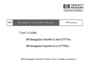HP C7778A HP DesignJet ColorPro - User's Guide