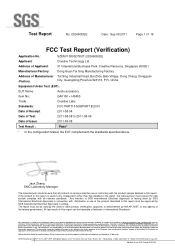 Creative Sound Blaster Tactic360 Ion SB Tactic360 Ion FCC cert and report