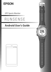 Epson Runsense SF-510 User Manual - Epson Run Connect for Android
