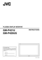 JVC GM-P420UG Instruction Manual