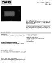 Zanussi ZMBN4DX Specification Sheet