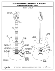 Fender Standard Stratocaster HSS Plus Top Fender Standard Stratocaster HSS Plus Top Service Manual