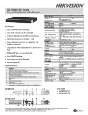 Hikvision DS-7616NI-I2/16P Data Sheet